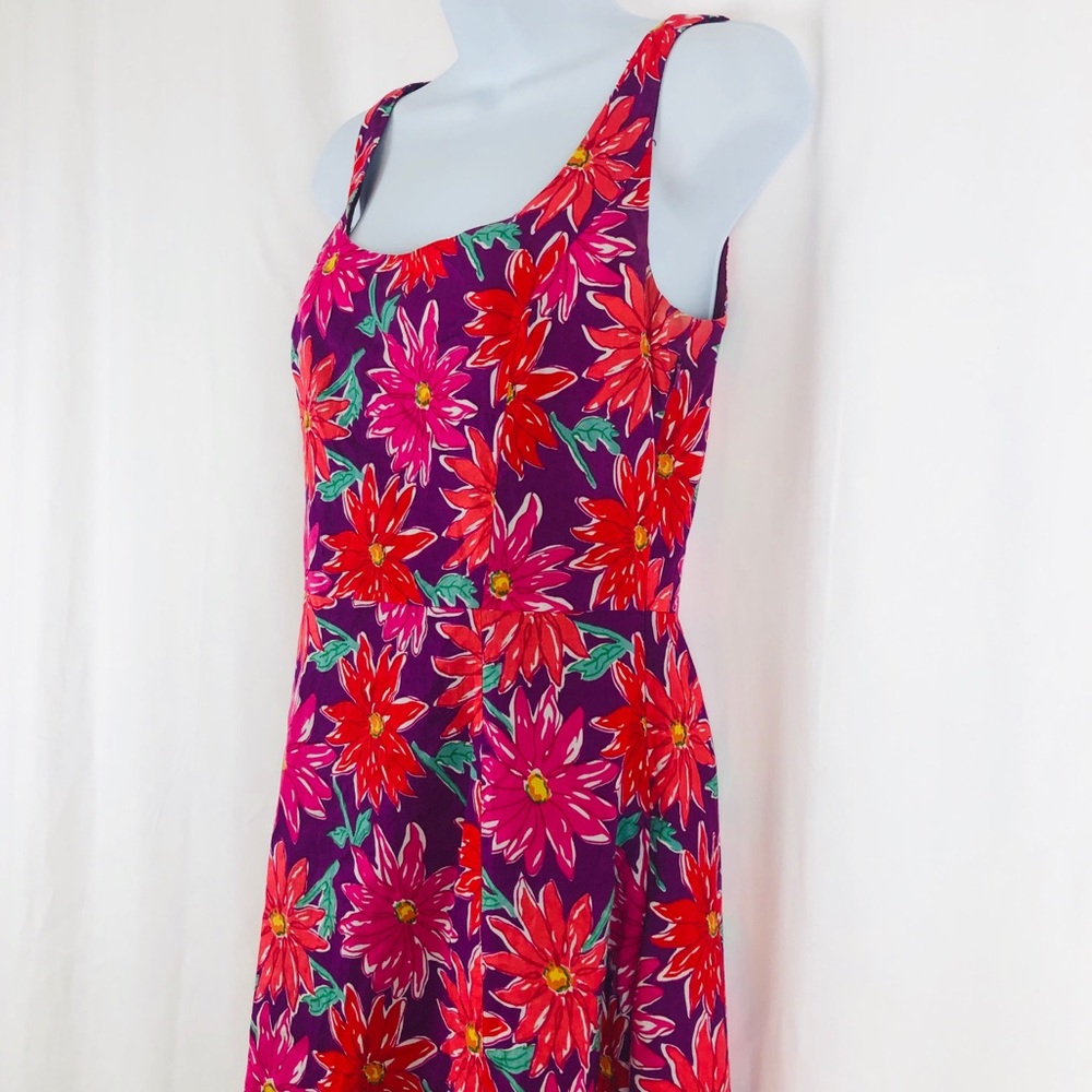 Spenser Jeremy floral Cotton sleeveless dress 4 - Picture 10 of 11